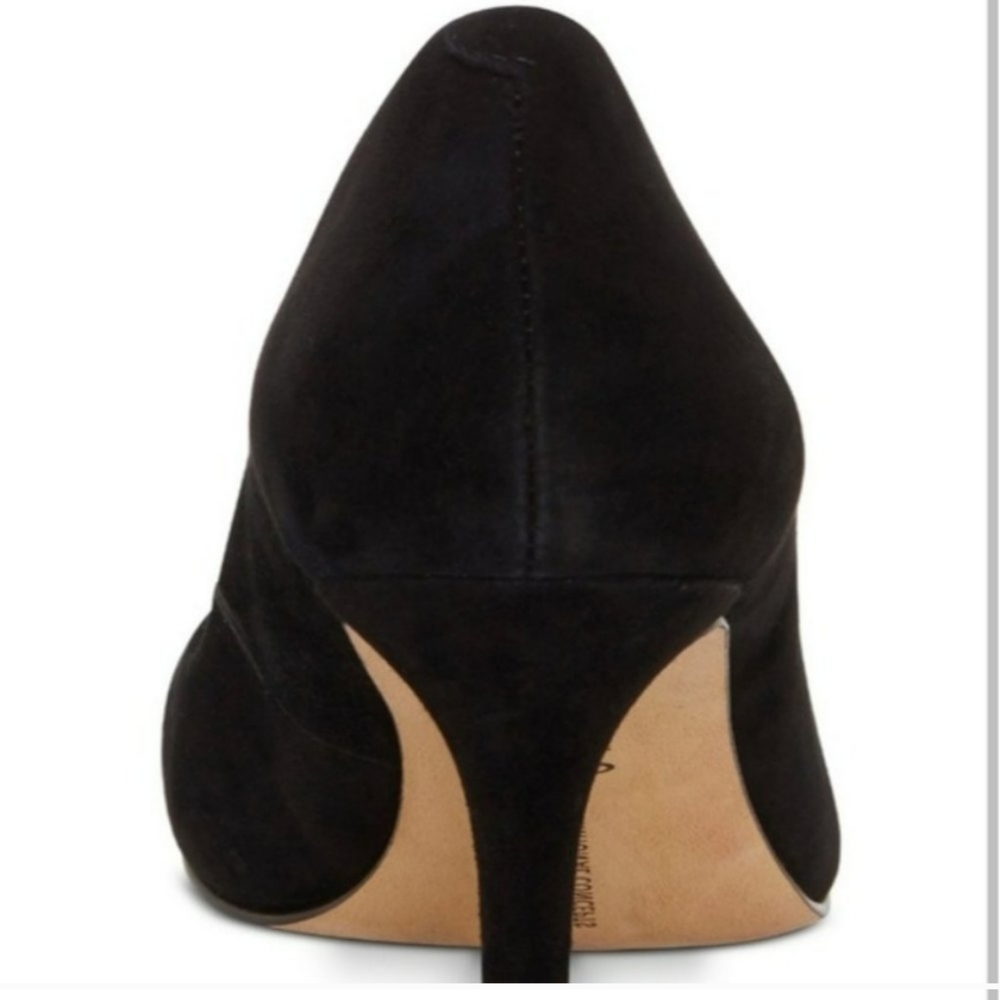 INC International Concepts Zitah Mid Heel Pumps Black Suede 10 - Picture 4 of 8